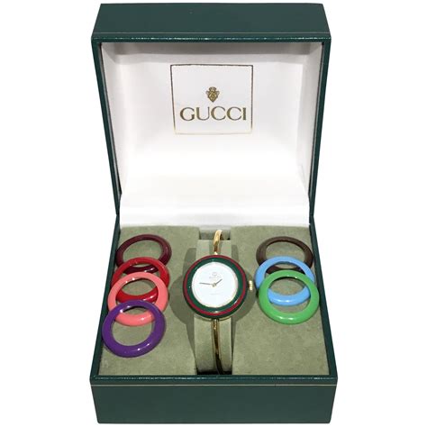 gucci interchangeable watch|gucci watch replacement bezel.